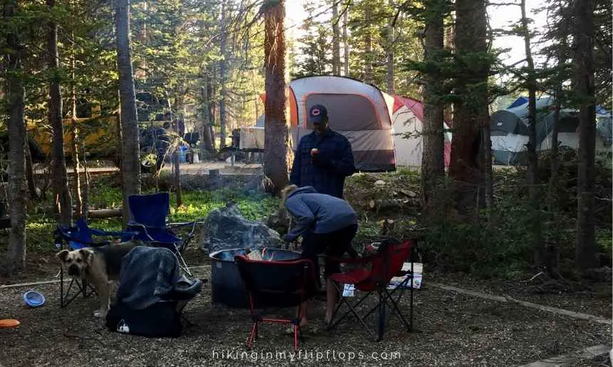 camping at Pawnee campground near Boulder CO