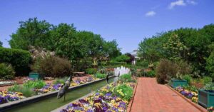 the Canal Garden at Daniel Stowe Botanical Gardens