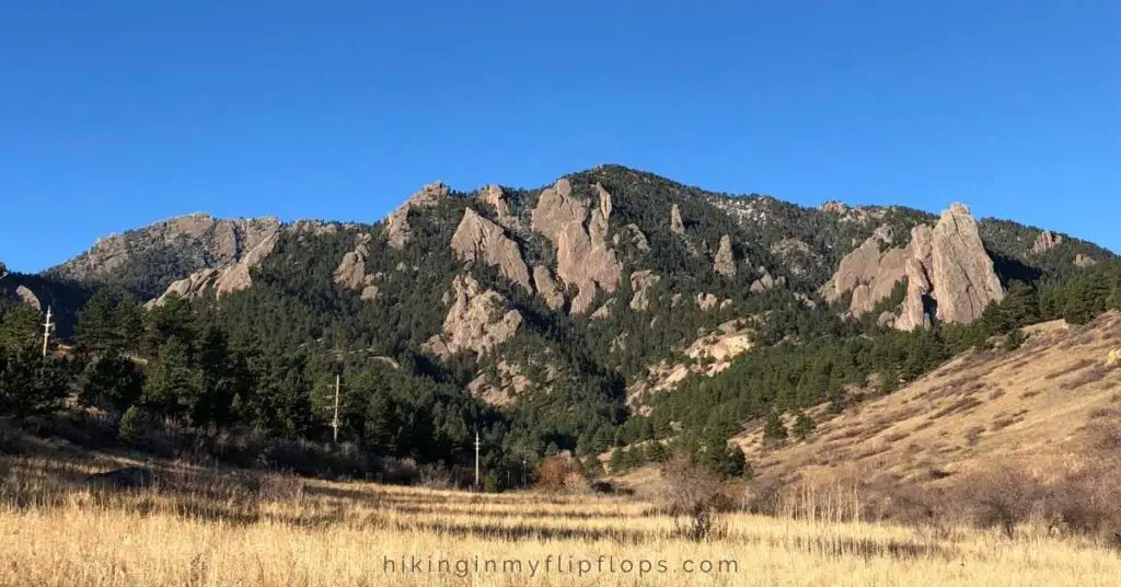 the flatirons of Boulder Colorado