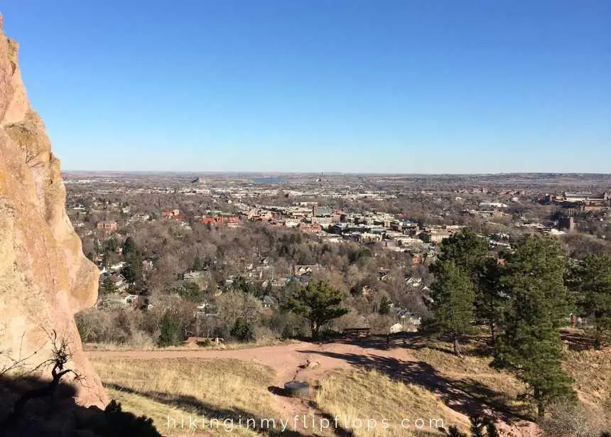 view from red rocks trail in boulder