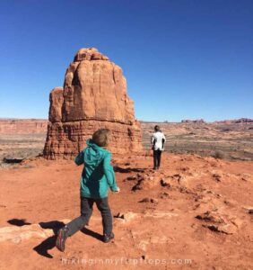 running around the red rocks of Canyonlands National Park