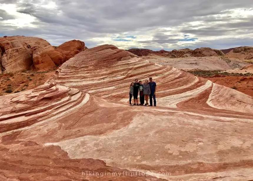 photo op at the Fire Wave, one of the Valley of Fire trails