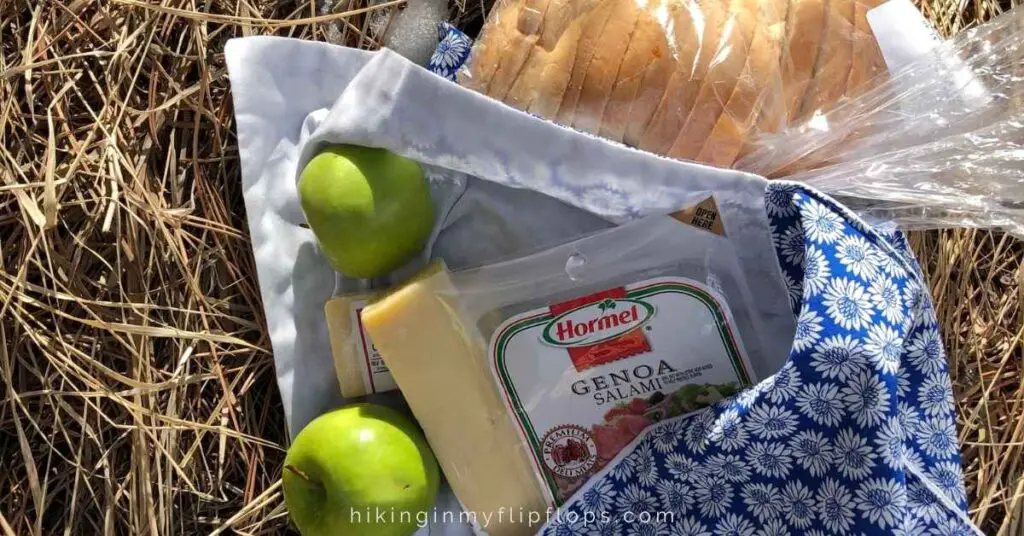 fruit meats and cheeses for hiking snacks