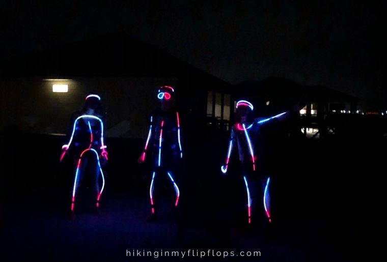 bring out the glow sticks for the best of nighttime camping activities