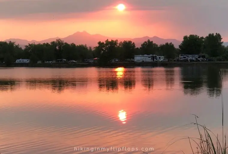 watching the sunset at the campground is one of the favorite nighttime camping activities