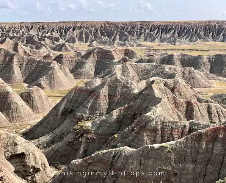 views from big badlands overlook, one of the top things to do at Badlands National Park
