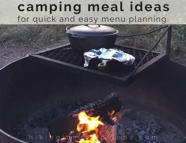 a meal cooking over a campfire is one of the best parts of a camping menu