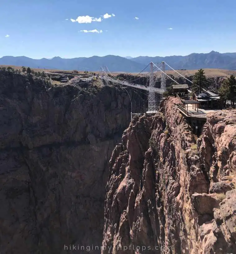 a view of the Royal Gorge Bridge, one of the top things to do in Cañon City, Colorado