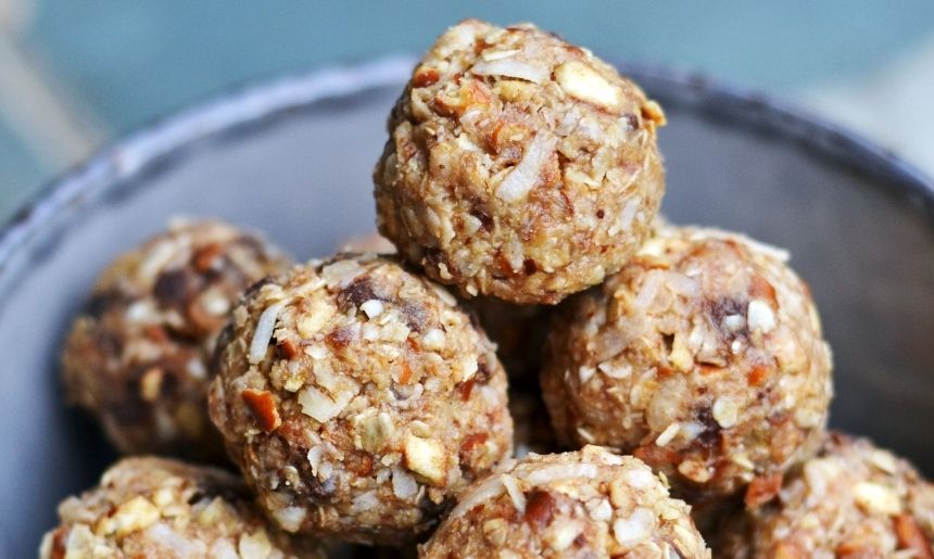 homemade energy bites are a versatile snack for hiking 