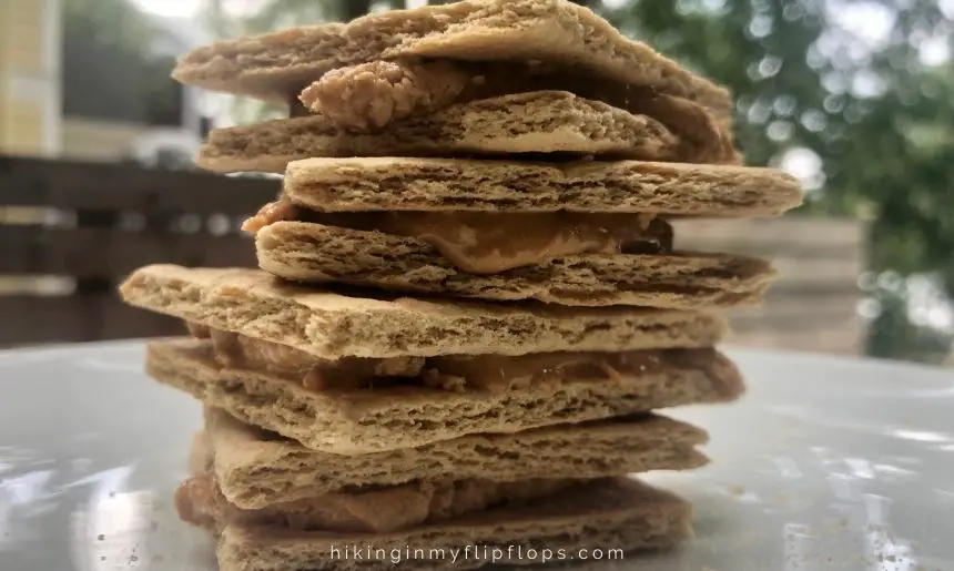 graham cracker sandwiches made with peanut butter