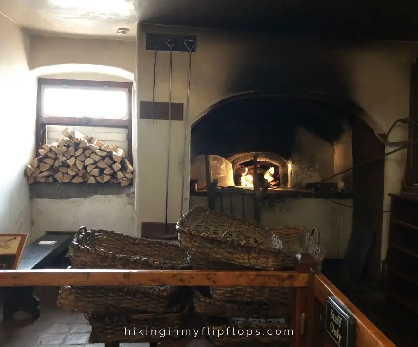 winkler's bakery oven at Old Salem 