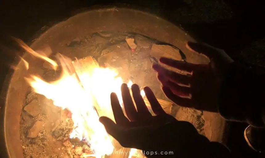 how to keep warm when camping in cold weather