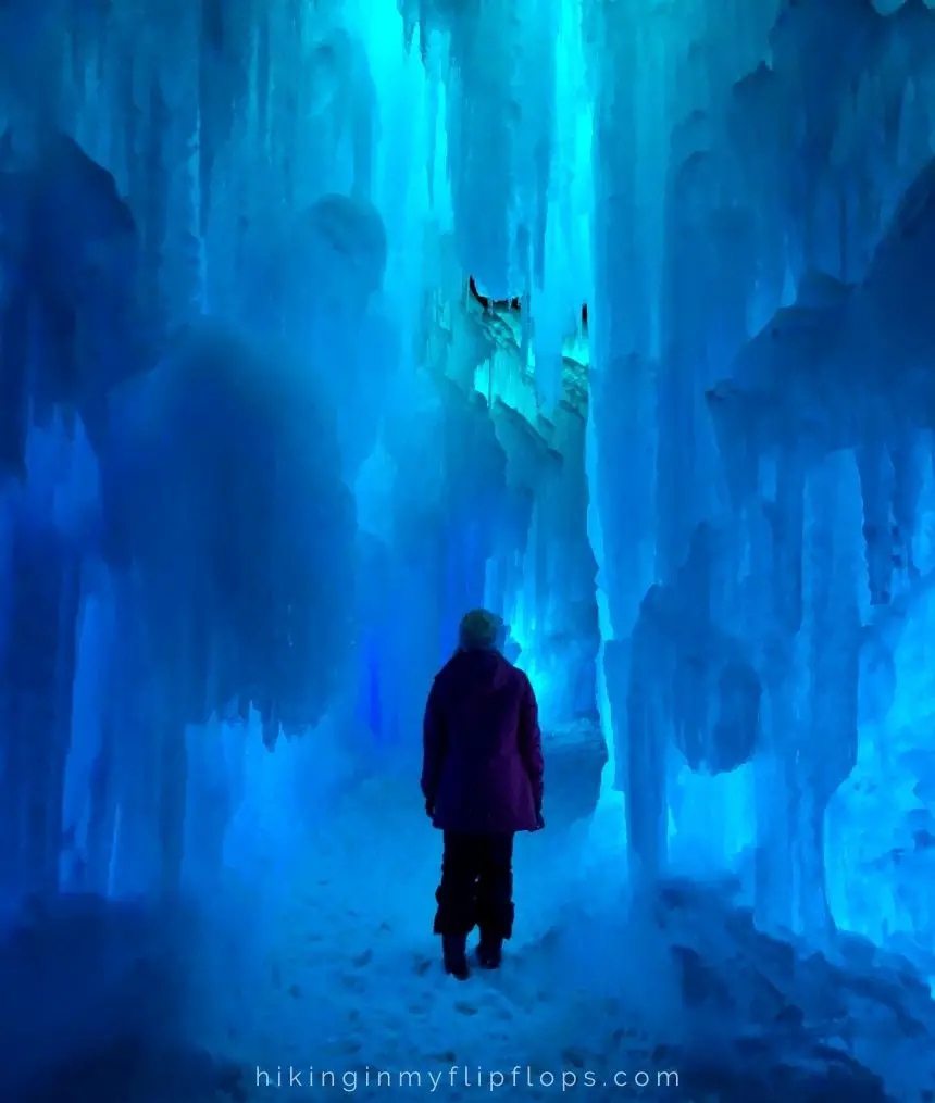 exploring the Ice Castles in Dillon Colorado