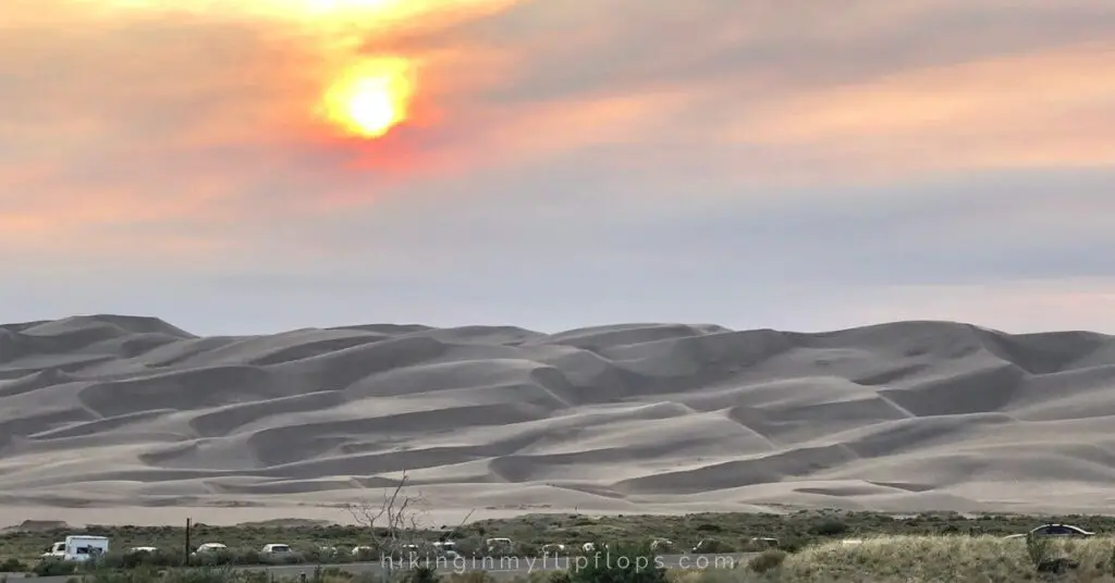 the sunset view is one of the best things to do at Great Sand Dunes National Park