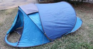 a pop-up or instant tent is the easiest tent to set up by yourself