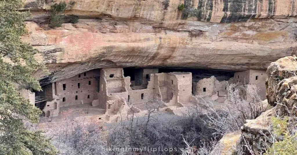 one of the cliff dwellings at Mesa Verde National Park