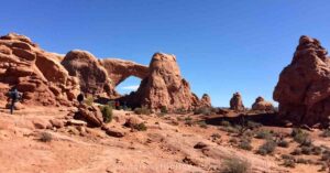 the south window arch at arches national park in utah