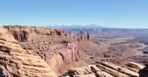 a view of the canyons at Canyonlands National Park
