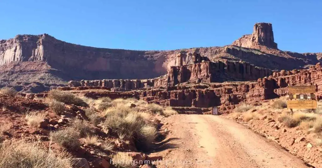 Shafer Road, a dirt road in Canyonlands National Park