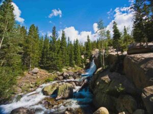 Alberta Falls, one of the best trails in Rocky Mountain National Park